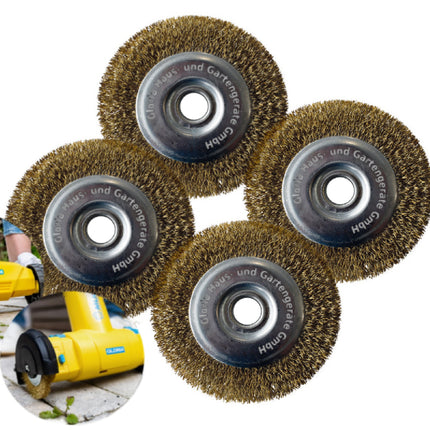 Lot de 4 brosses à joints en fil d’acier – Accessoire pour MultiBrush et WeedBrush