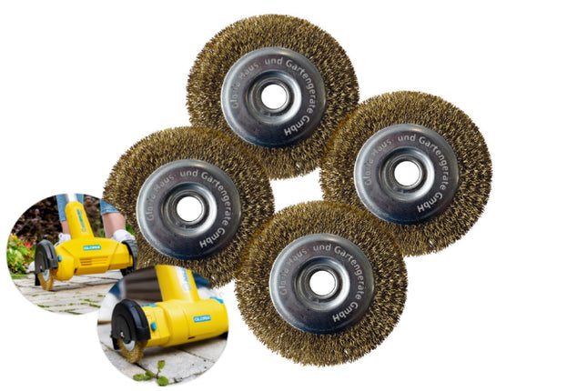 Lot de 4 brosses à joints en fil d’acier – Accessoire pour MultiBrush et WeedBrush