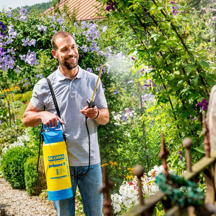 Pulvérisateur à pression primex 5 – Entretien des plantes confortable avec pompe puissante et sangle d’épaule