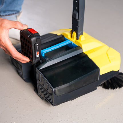 GLORIA Akku-Kehrmaschine EasySweep 18V – Multi-Kehrsystem für Indoor & Outdoor (inkl. BOSCH 18V Akku)