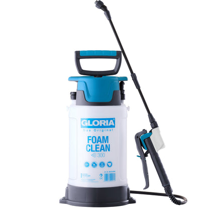 GLORIA FOAMCLEAN 300 Schaumsprühgerät 3 Liter für Fahrzeug- und Maschinenreinigung mit 110° Flachstrahldüse