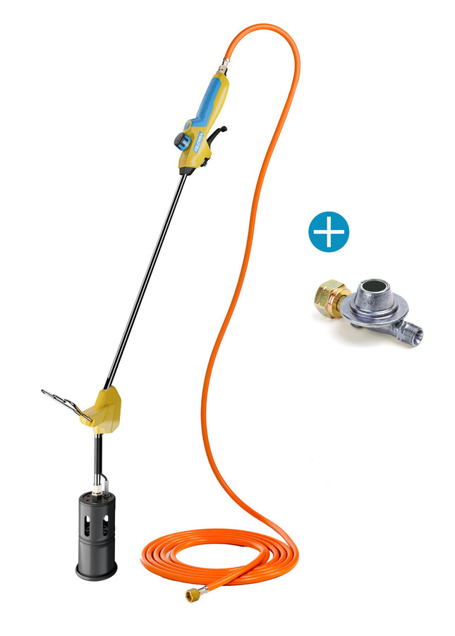 Thermoflamm bio Professional E+ Turbo Set – Désherbeur thermique confortable pour grandes surfaces