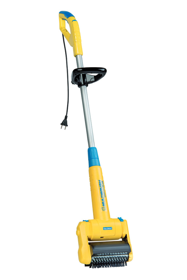 GLORIA MultiBrush speedcontrol 230 V – Multifunktionale Elektrobürste für Terrassen, Fugen, Holz- und Rasenflächen