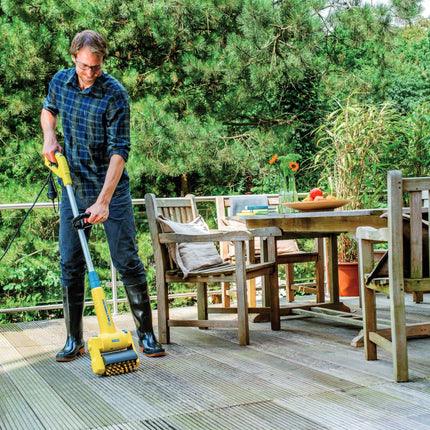 GLORIA MultiBrush speedcontrol 230 V – Brosse électrique multifonction pour terrasses, joints & bois